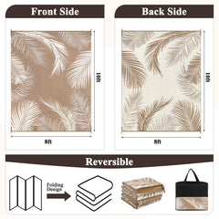Pauwer outdoor rug showing reversible leaf pattern