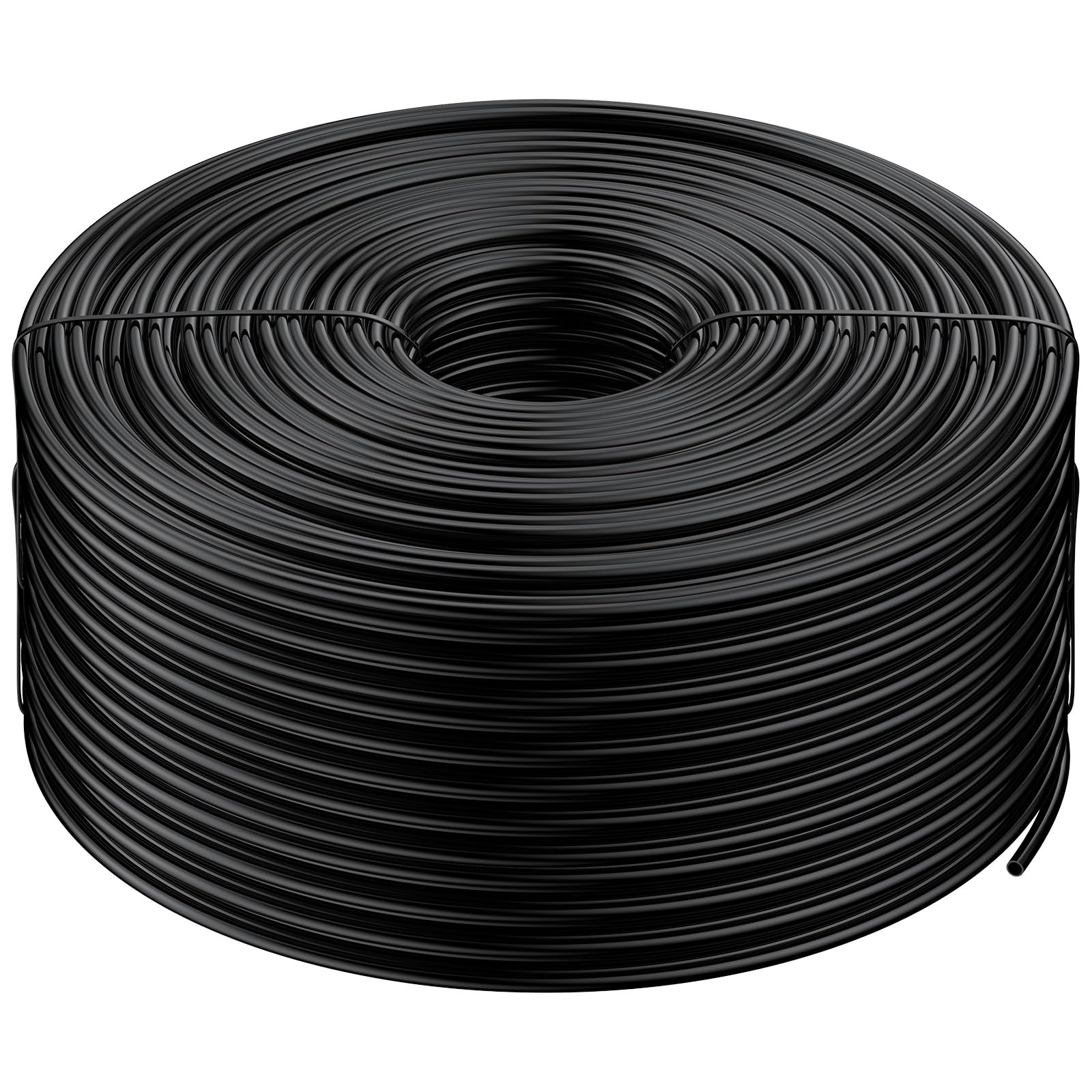 Pawfly 500 ft 1/4" drip irrigation tubing roll in black