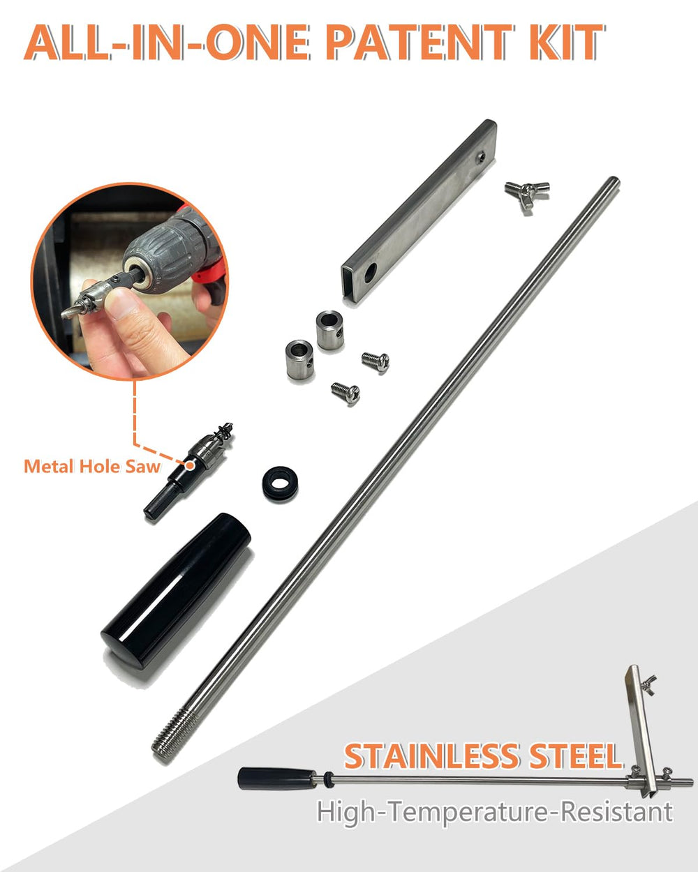 Pawsible Adjusting Bar mounted on a Pit Boss Grill