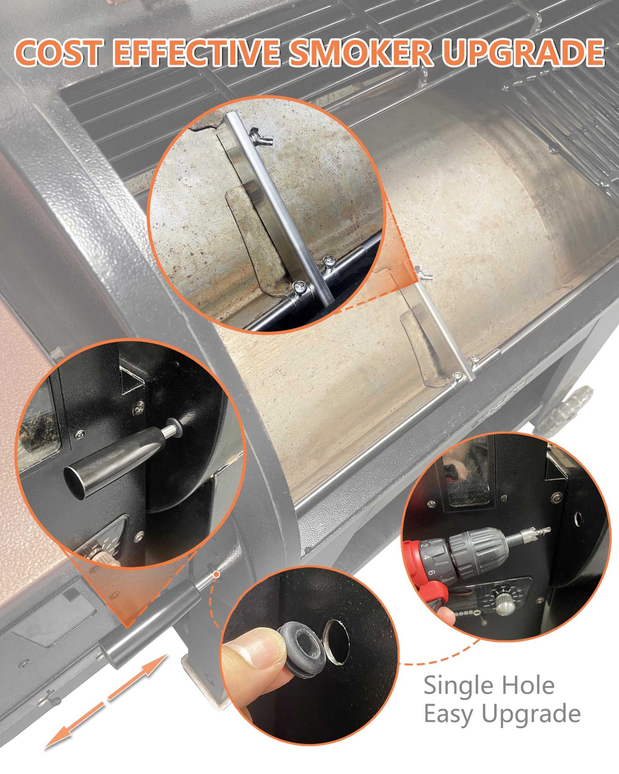 Pawsible Adjusting Bar showing stainless steel material and finish