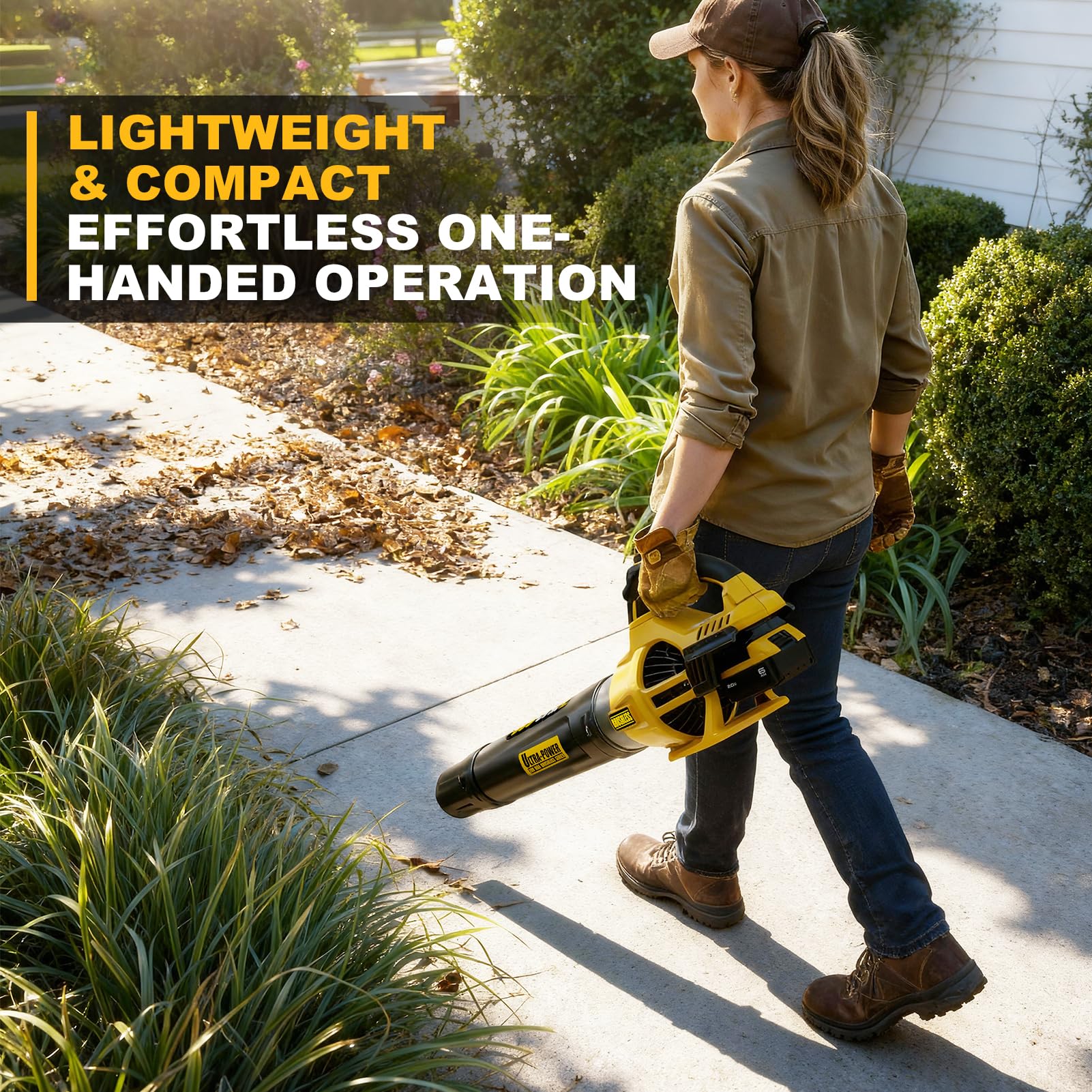 Paxwrenx Leaf Blower with extension nozzle attached