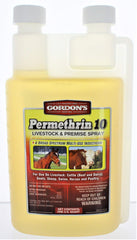 PBI Gordon Livestock & Premise Spray 1 Quart red bottle front view