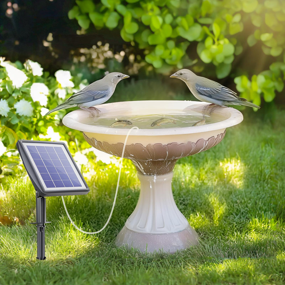 PChero Solar Pond Aerator in a pond setting