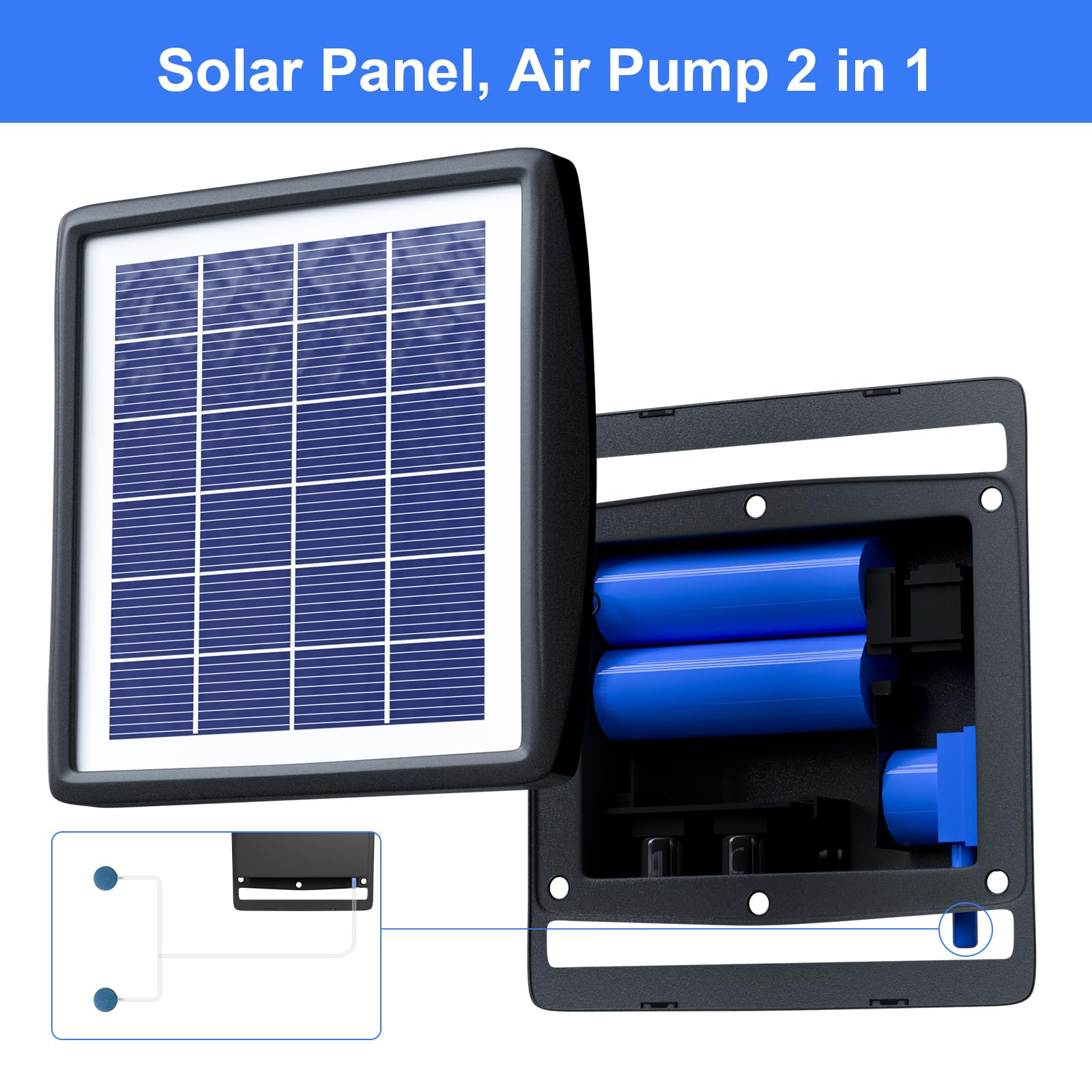 PChero Solar Pond Aerator installed in a fish tank