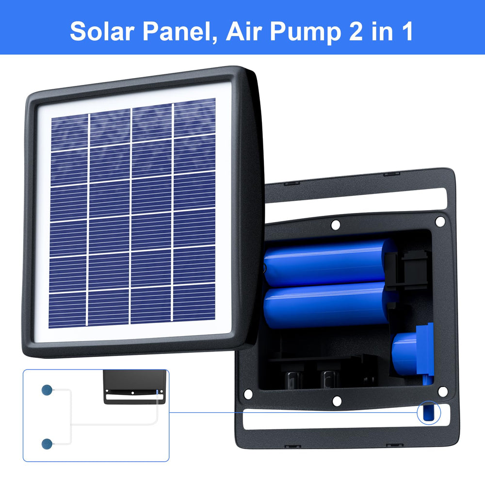 PChero Solar Pond Aerator installed in a fish tank