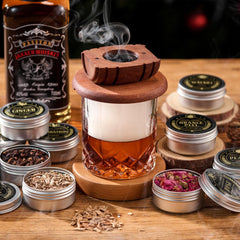 Peach and Cherry wood chips included in ComboJoy smoking set