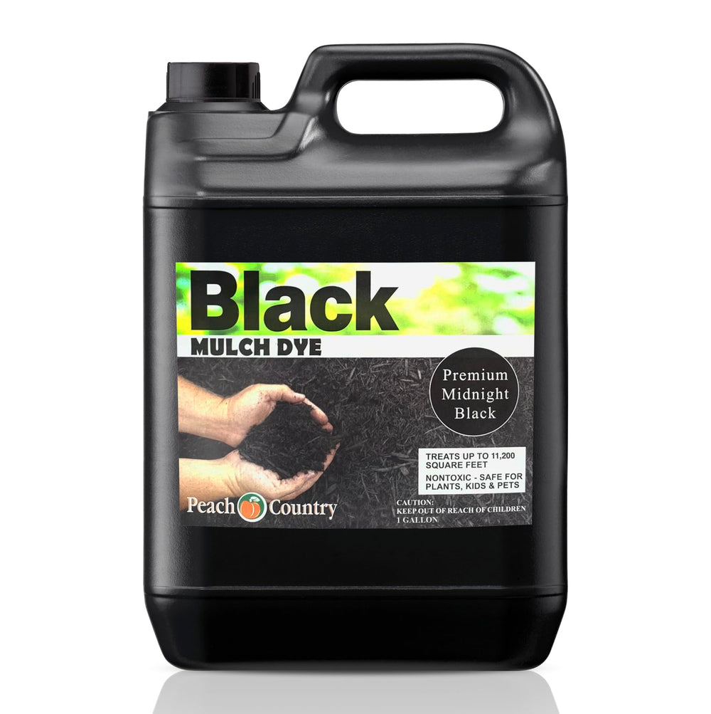 Peach Country Black Mulch Color Concentrate 1 Gallon bottle front view