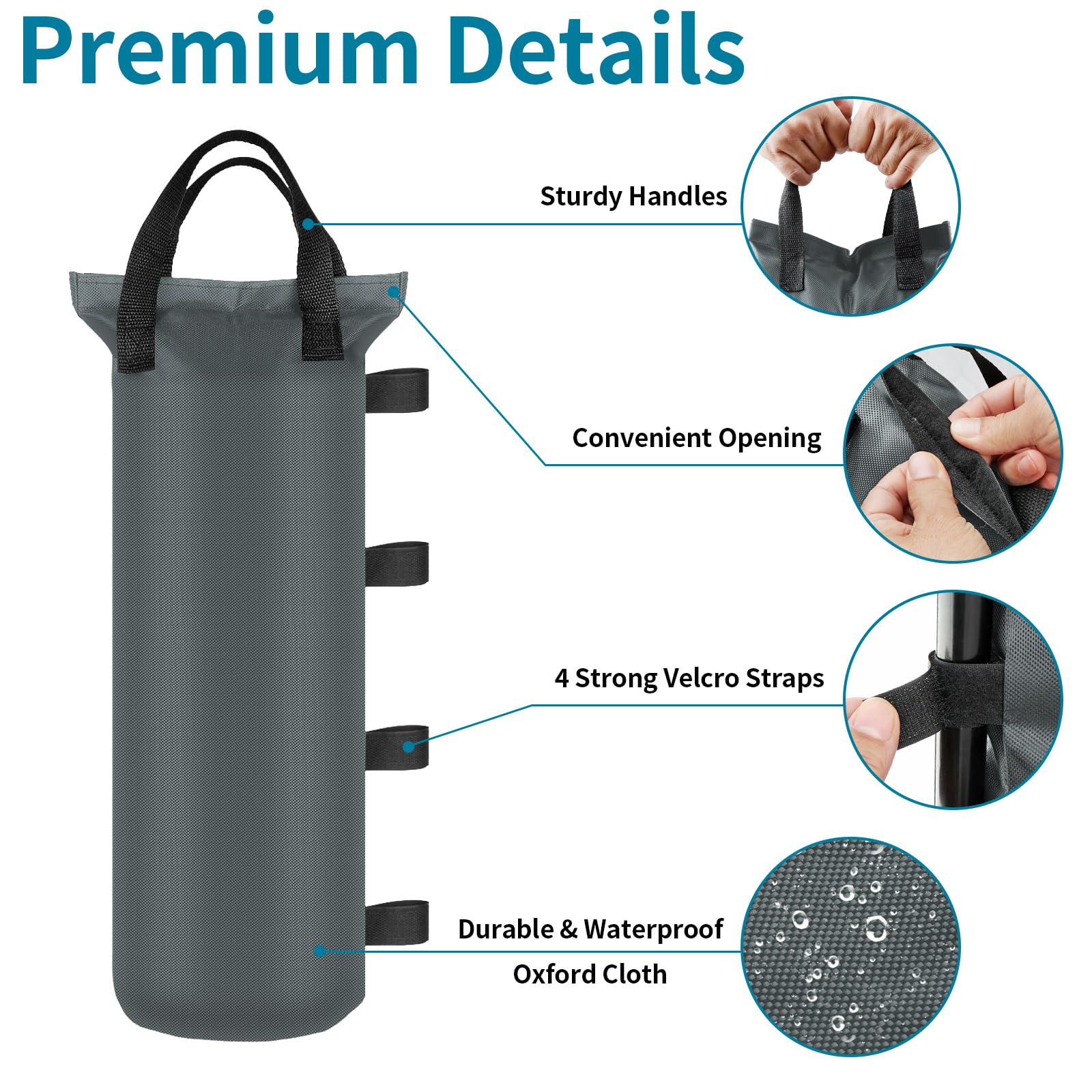 PEASUG Heavy Duty Sand Bag filled with sand
