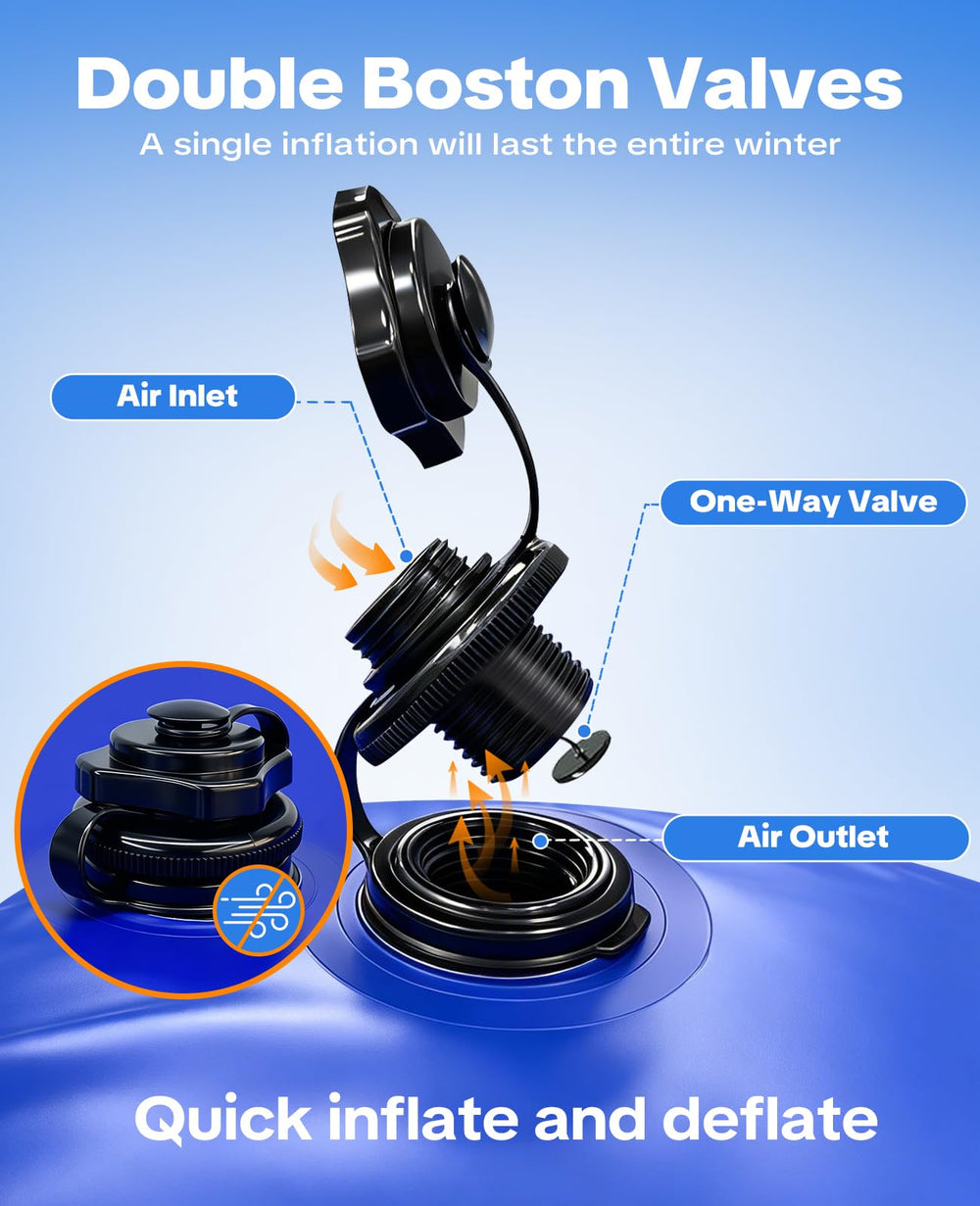 Pechfun Pool Pillow inflated with ropes attached