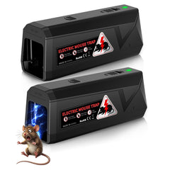 Peepst Electric Mouse Trap Zapper black model front view