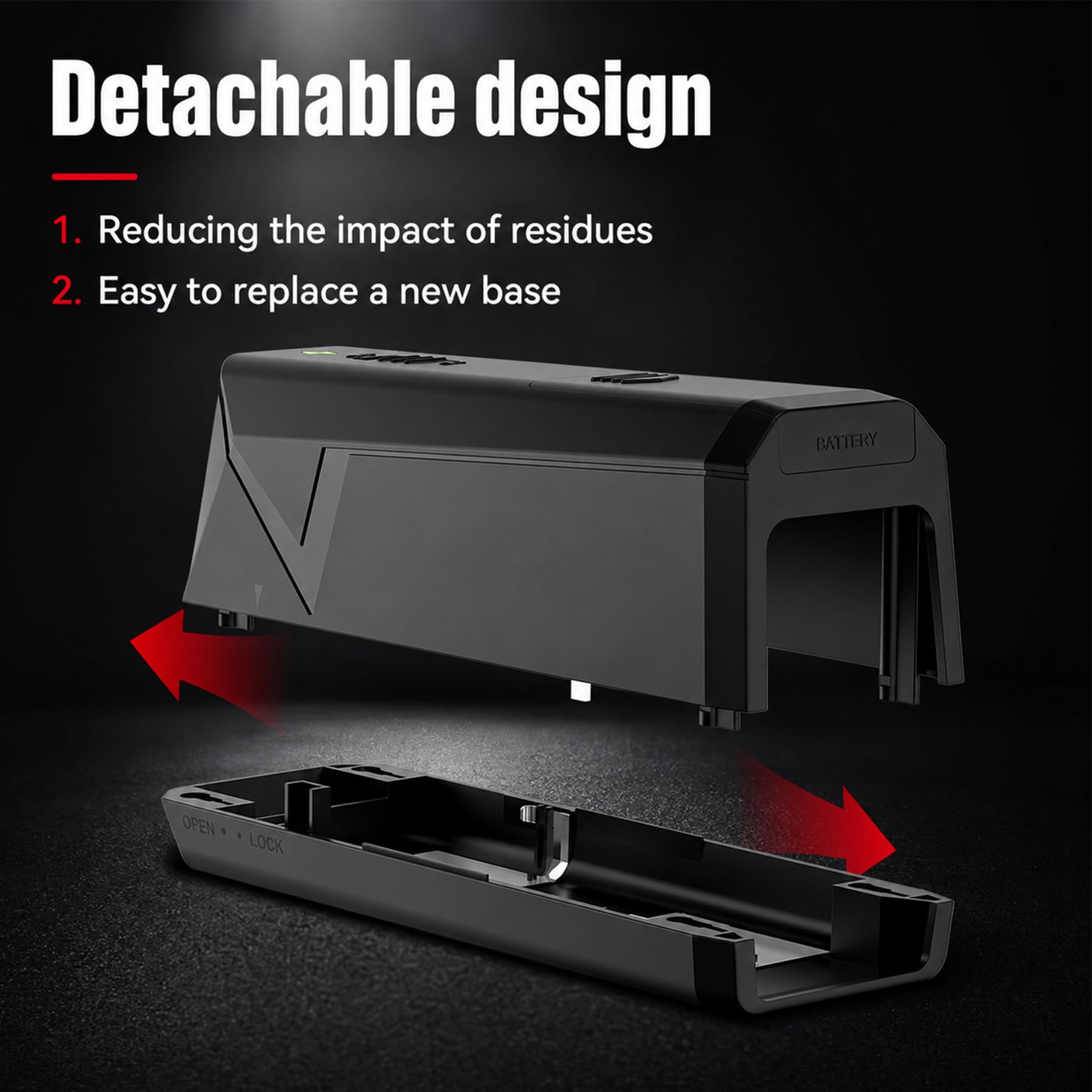 Peepst Electric Mouse Trap Zapper with bait compartment open
