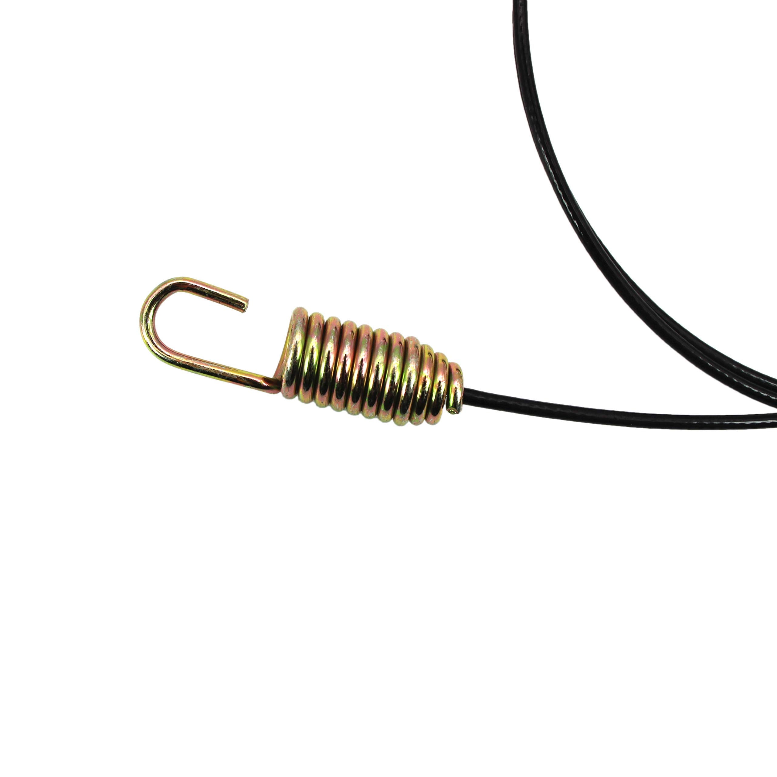 PELIF Snow Blower Clutch Control Cable Z bend and spring ends close-up