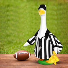 Penalty flag and whistle included in the referee goose outfit
