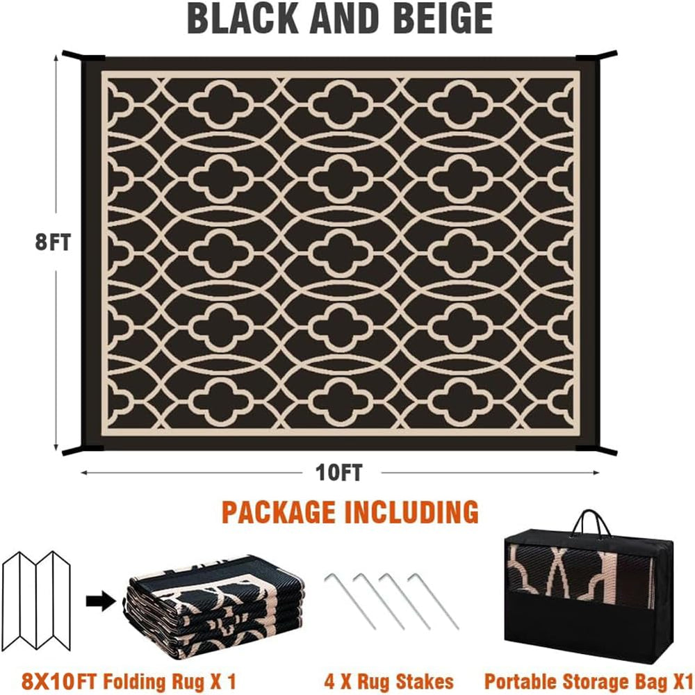 Pendolr Outdoor Rug 8x10 ft detailed fabric texture