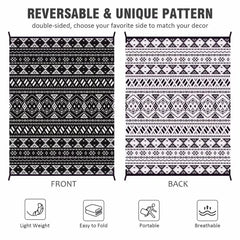 Pendolr Outdoor Rug 9'x12' on a patio setting