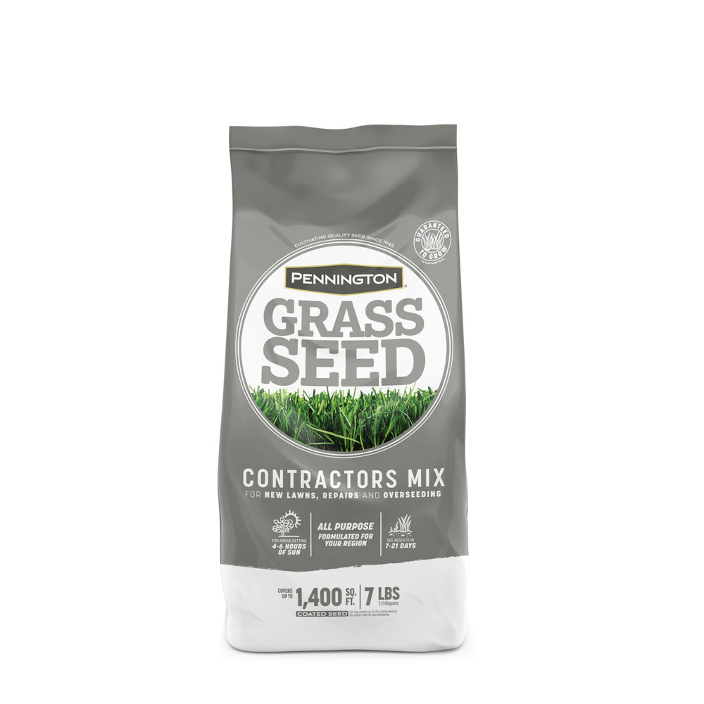 Pennington Contractors Central Grass Seed Mix 7 lb bag front view
