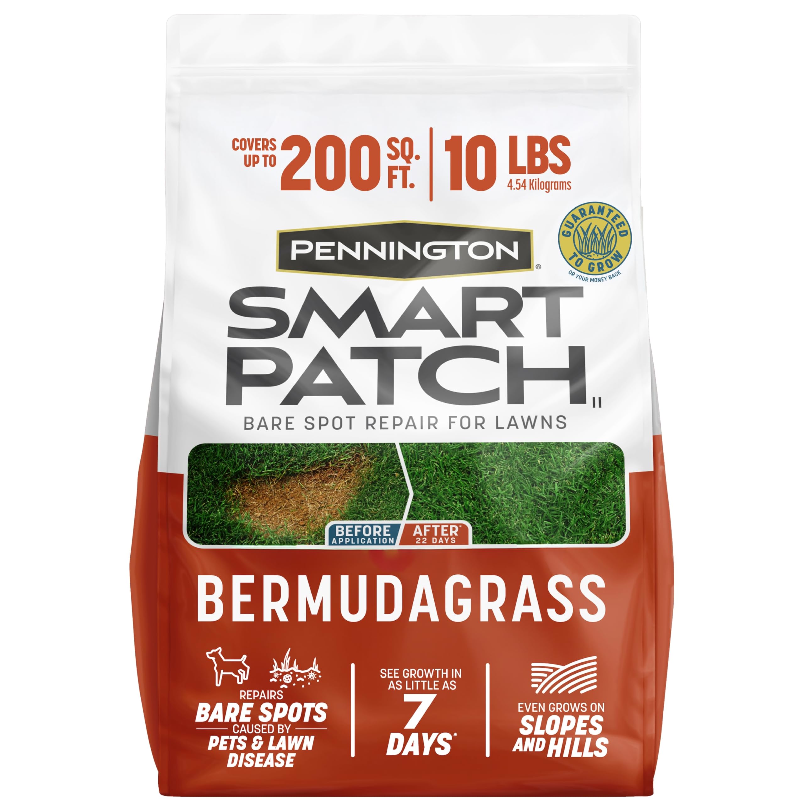 Pennington Smart Patch Bermuda Grass Seed 10 lb front view