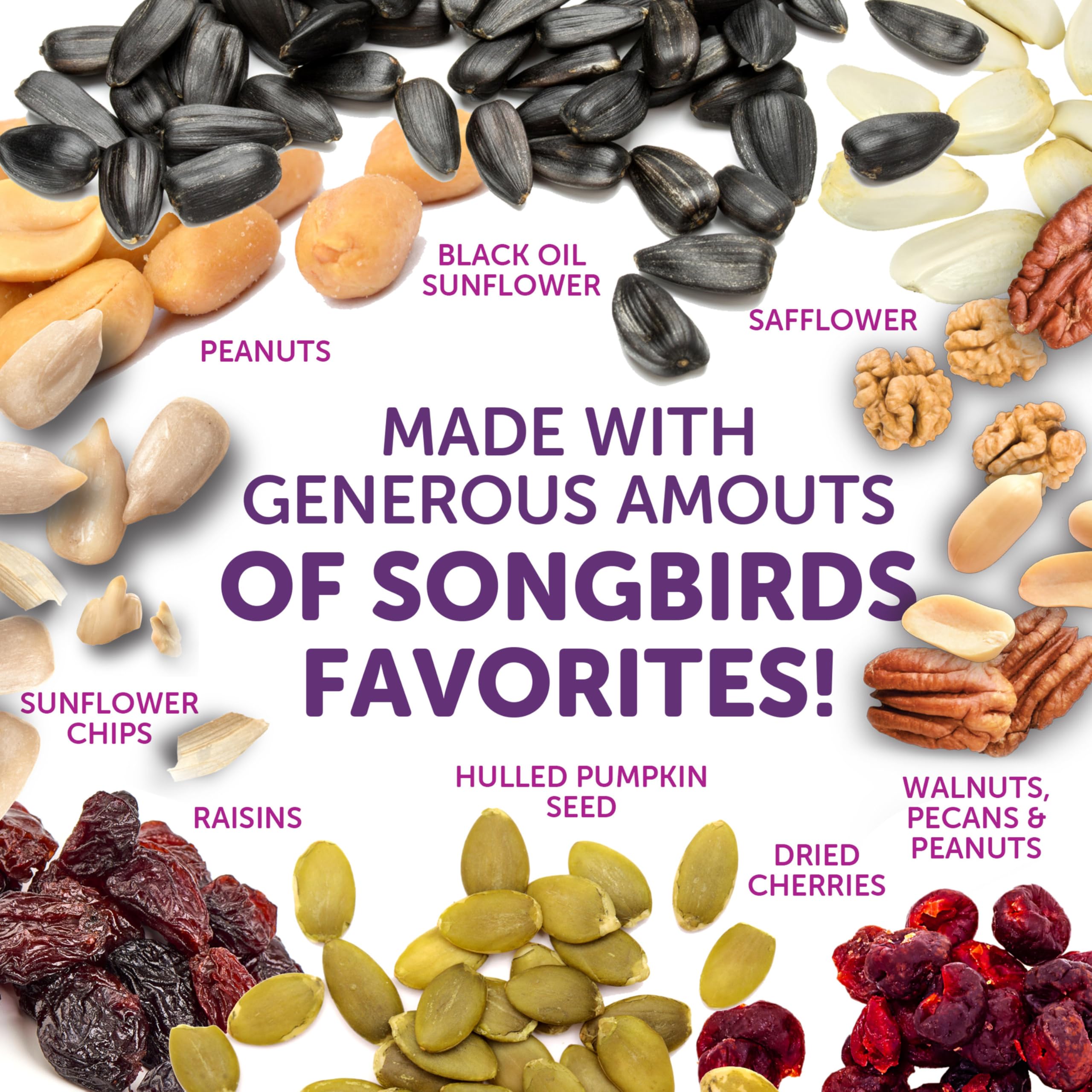 Pennington Ultra Double Nut & Fruit Blend packaging details