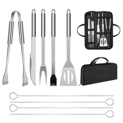 penobon BBQ Utensil Set complete view with tools in carrying case