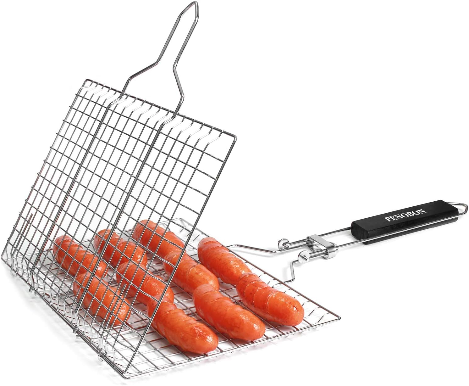 penobon Fish Grilling Basket grilling vegetables outdoors