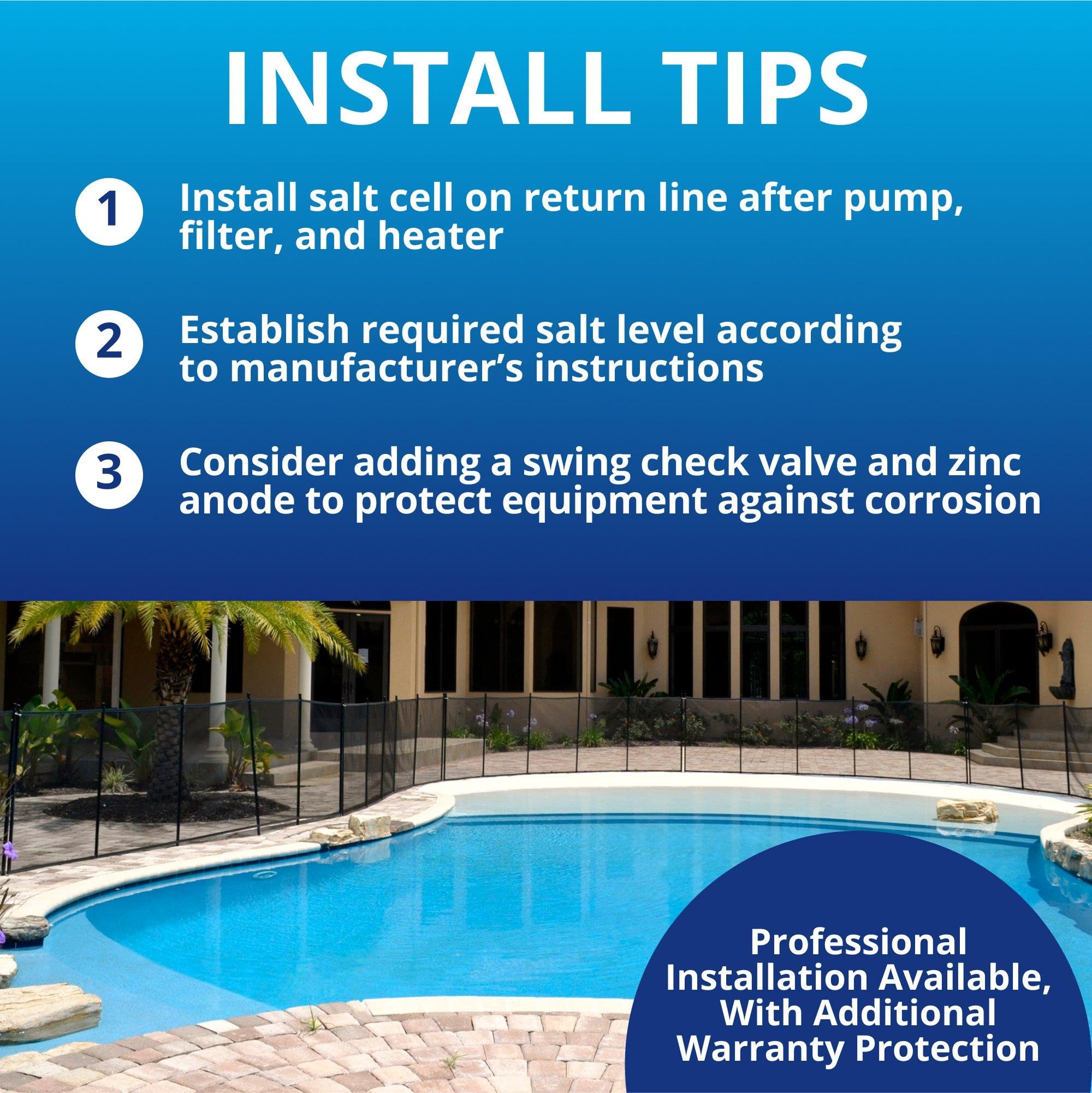 Pentair IntelliChlor Plus40 IC40 Replacement Salt Cell installed in a pool system