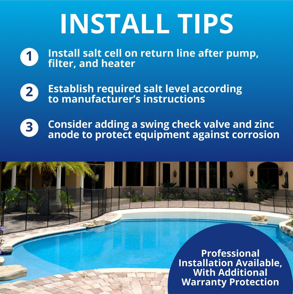 Pentair IntelliChlor Plus40 IC40 Replacement Salt Cell installed in a pool system