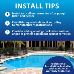 Pentair IntelliChlor Plus40 IC40 Replacement Salt Cell installed in a pool system