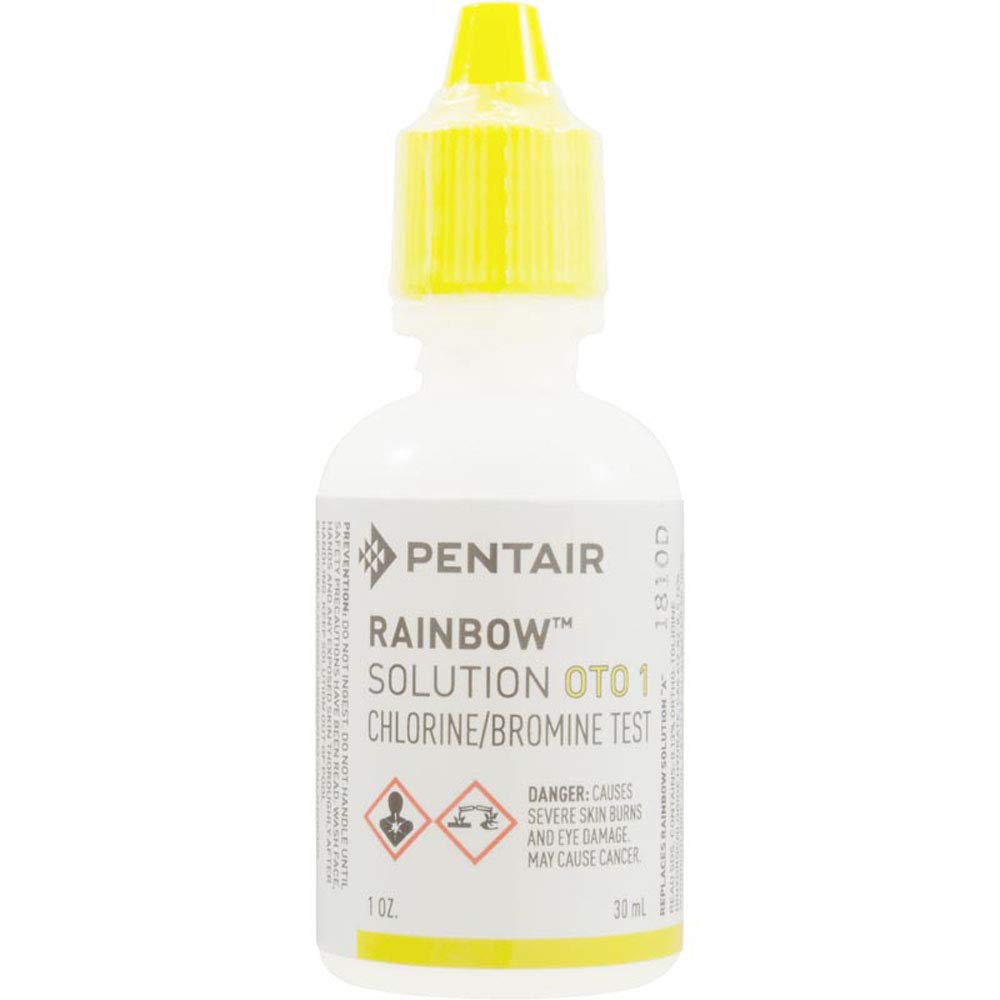 Pentair Test Solution OTO 1 oz bottle with measuring drops