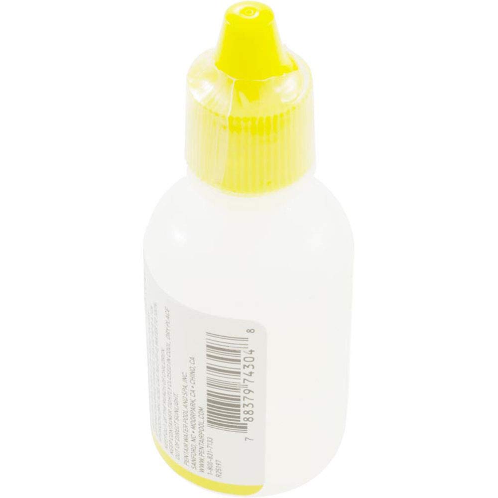 Pentair Test Solution OTO 1 oz side view showing label
