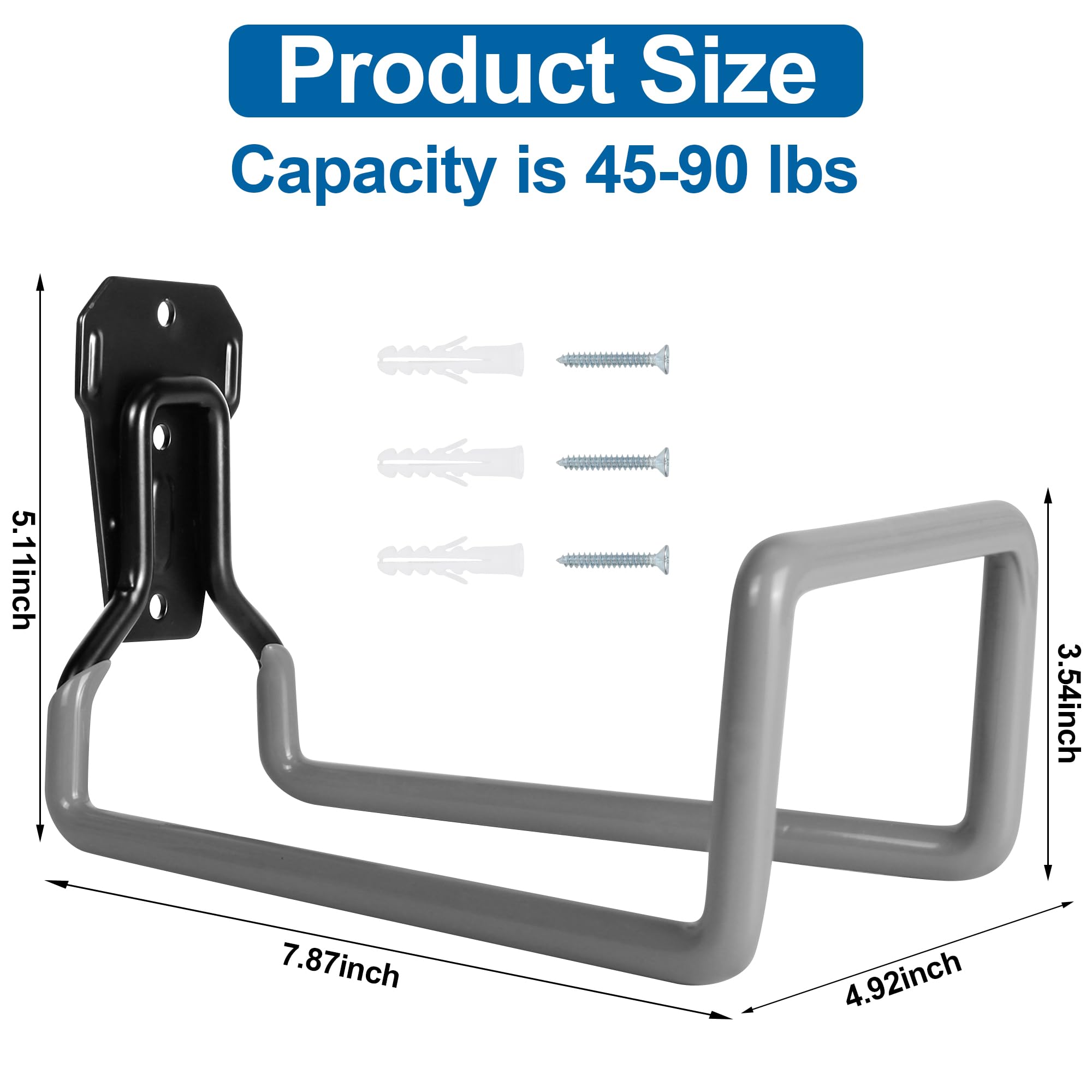 PeoMev Garden Hose Holder close-up of metal finish