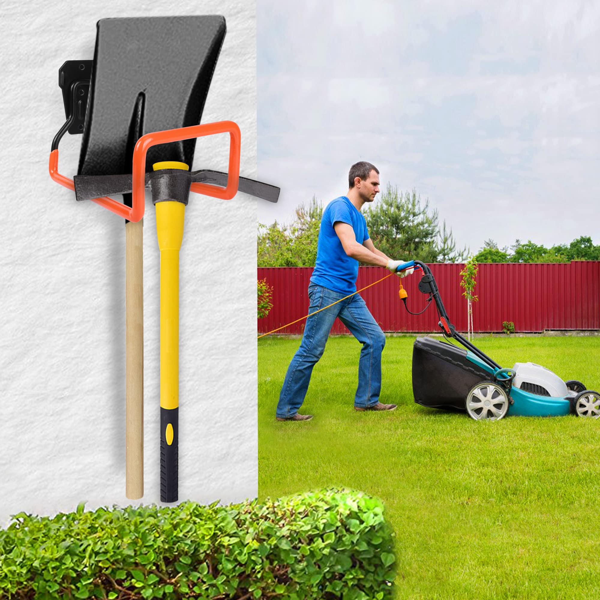 PeoMev Garden Hose Holder holding a garden hose