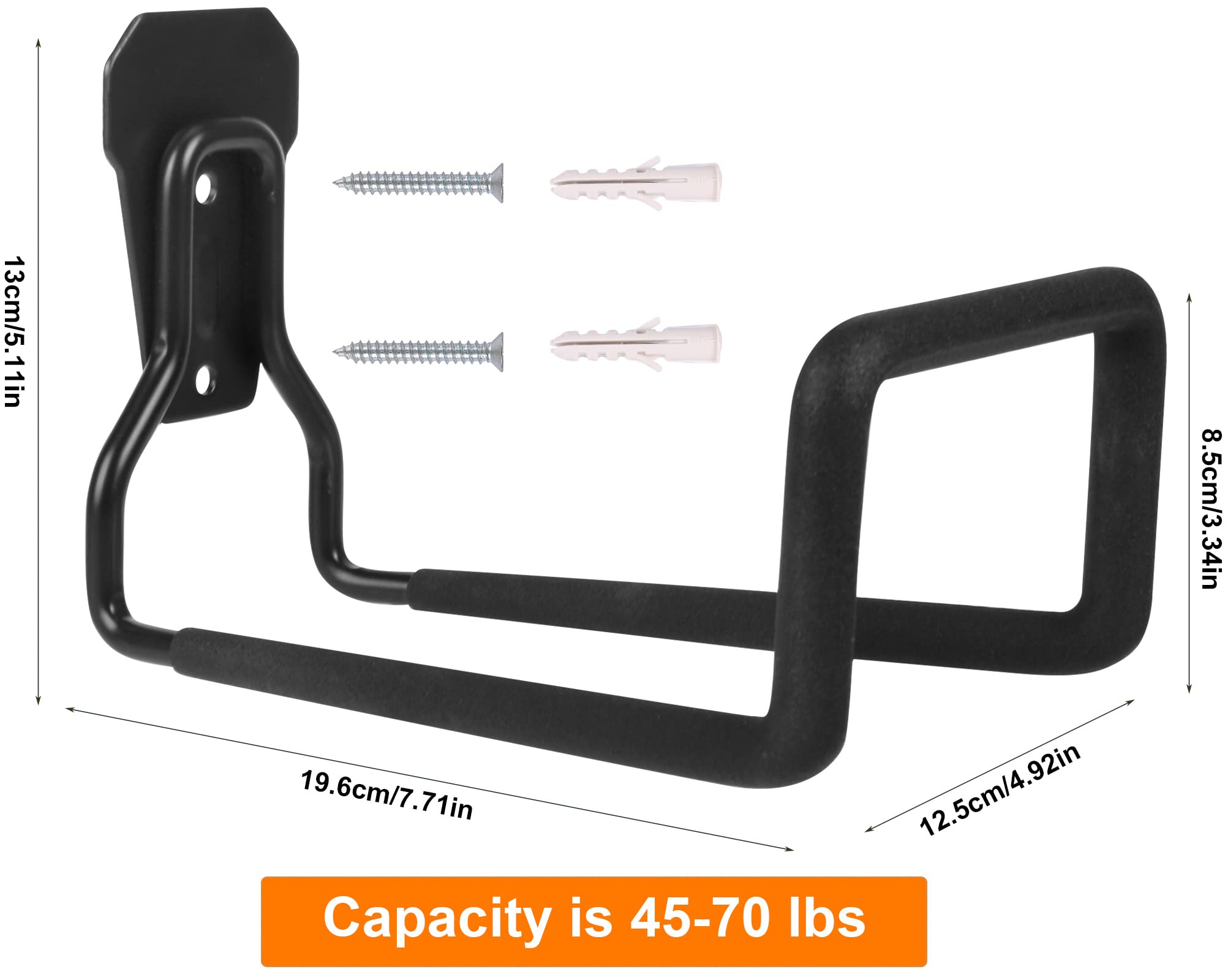 PeoMev Heavy Duty Hose Hanger close-up of iron material