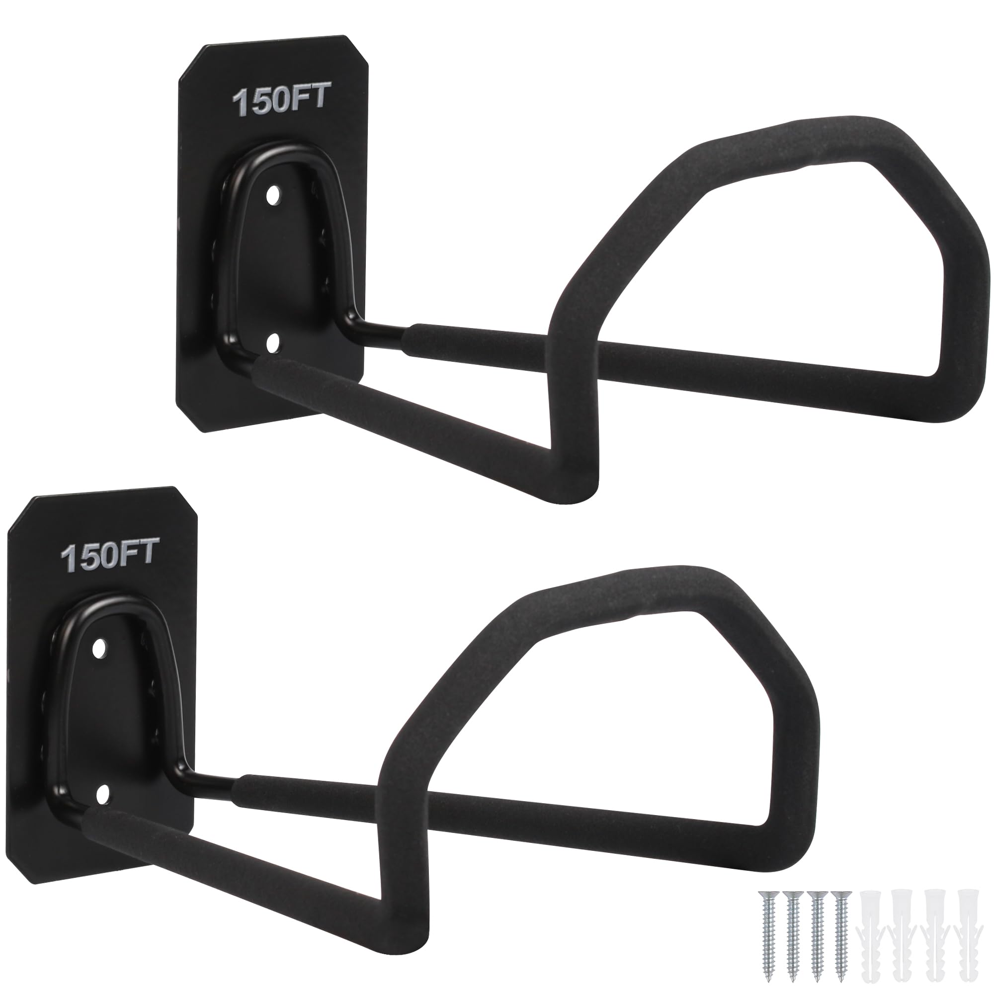 PeoMev Heavy Duty Hose Hanger wall mount holder side view