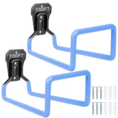 PeoMev Hose Hanger Wall Mount blue model front view