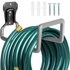 PeoMev Water Hose Holder installation on wooden wall