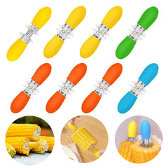 PEOUWNES 16 Pcs colourful corn holders set front view