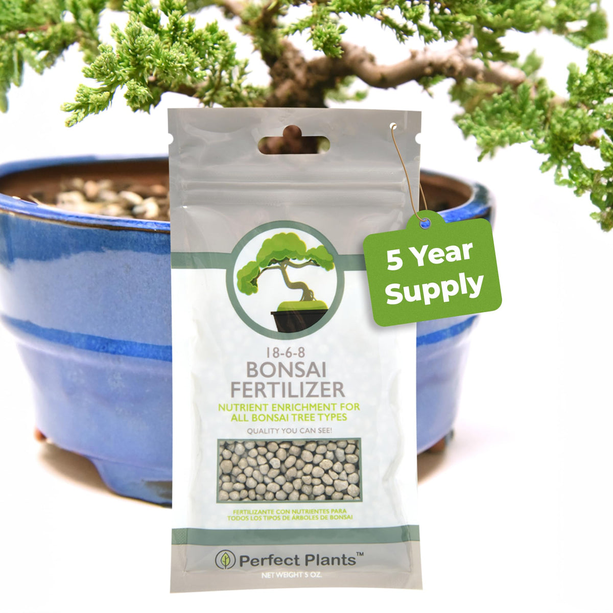 PERFECT PLANTS Bonsai Fertilizer Pellets package front view
