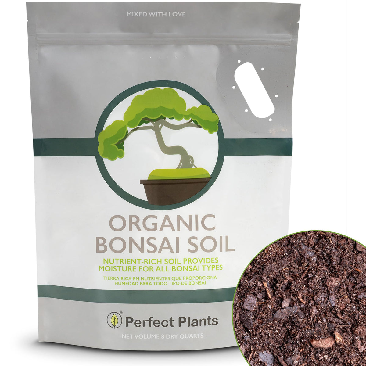PERFECT PLANTS Bonsai Soil 8qt package front view
