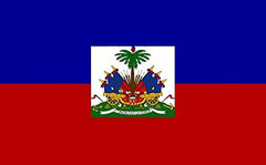 Perfectflags Haiti State Flag 5ft x 3ft front view with metal eyelets