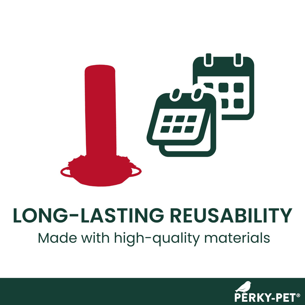 Perky-Pet Hummingbird Feeder disassembled for easy cleaning