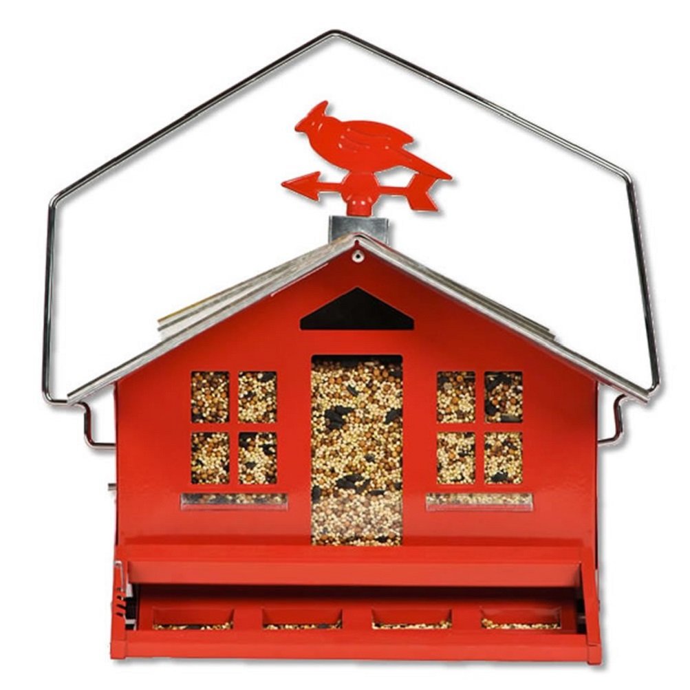 Perky-Pet Squirrel-Be-Gone II Bird Feeder with hanging wire
