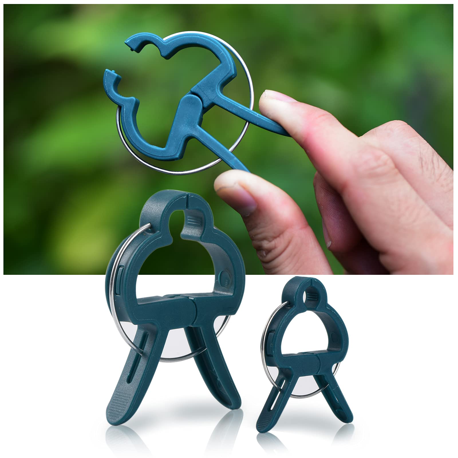 PERSZEN clips demonstrating durable green plastic construction