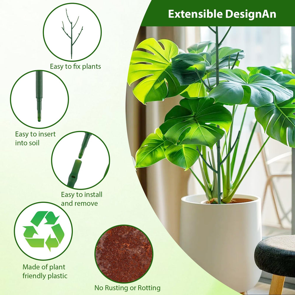PERSZEN plant stakes displayed with potted plants