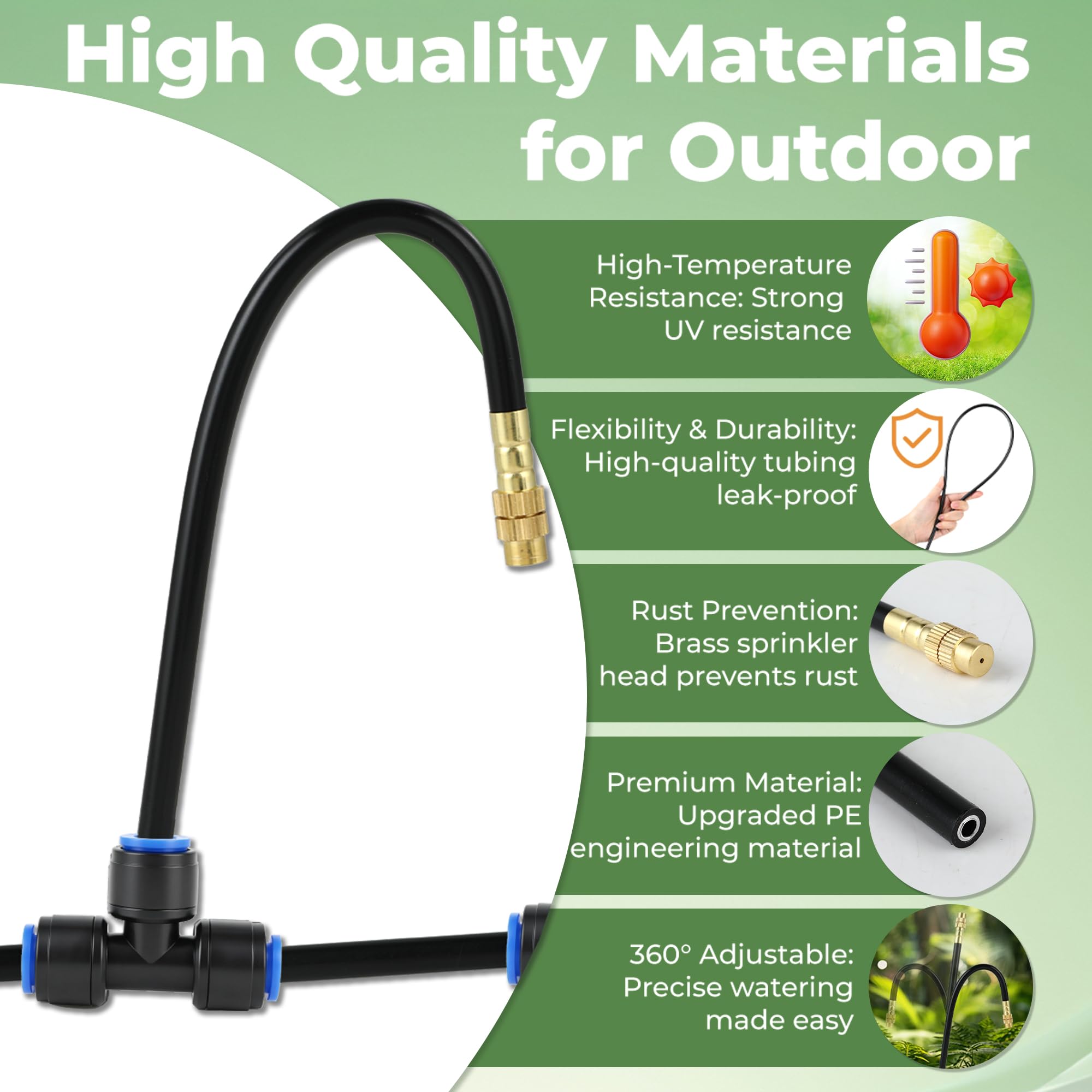 PESIODU 1/4" Y splitter for connecting multiple watering lines
