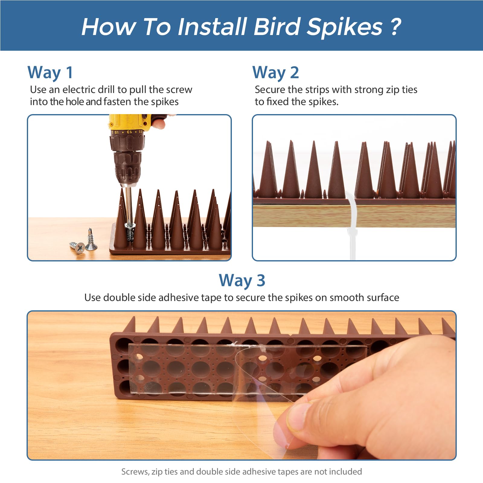 PestFlee bird spikes in packaging