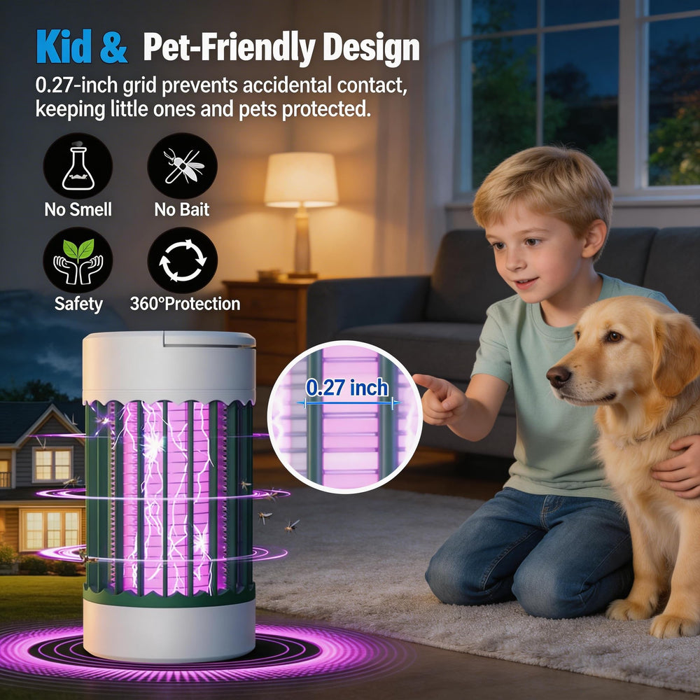 PestMentor Bug Zapper with included cleaning brush and user manual