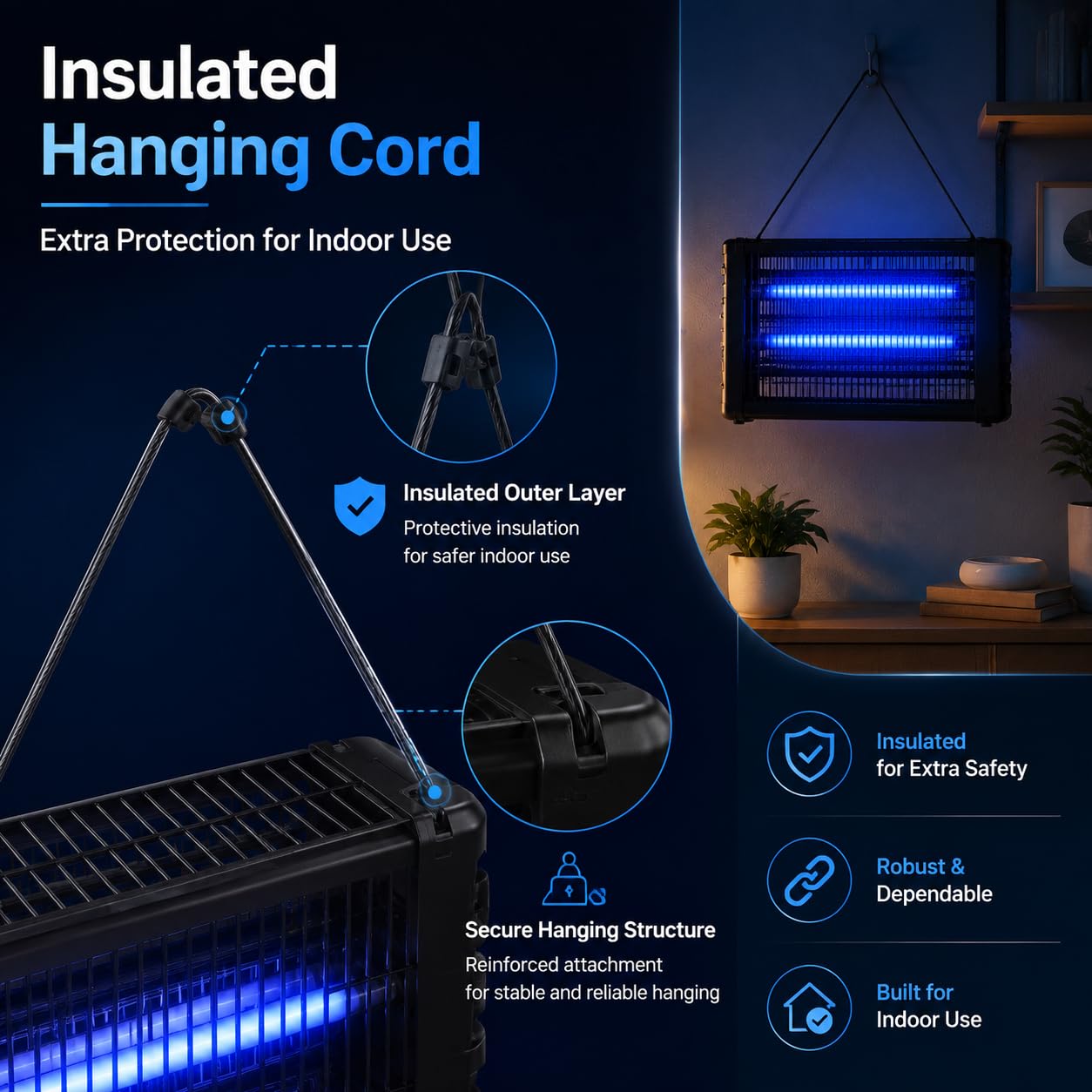 Pestrols Indoor Bug Zapper in a kitchen setting