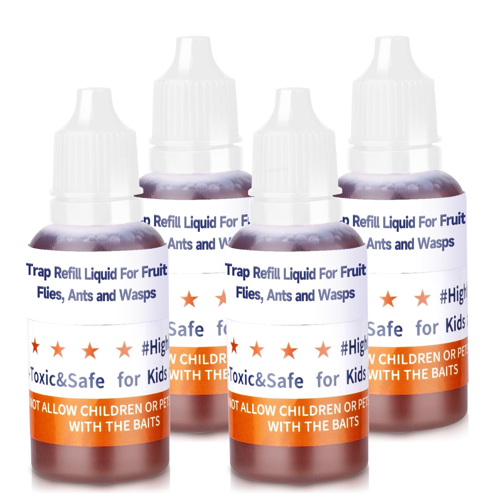 Pestvanish Fruit Fly Trap Refill Liquid 4-Pack front view