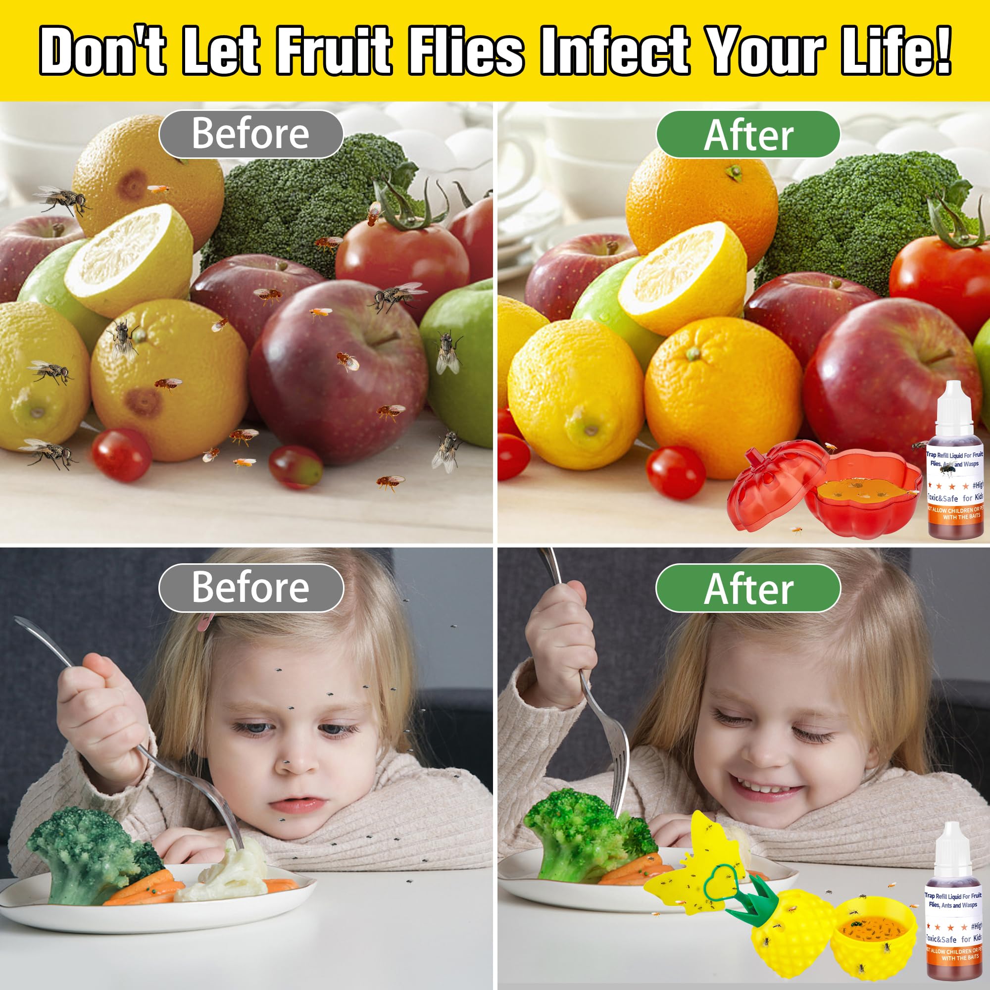 Pestvanish Fruit Fly Trap Refill Liquid usage instructions