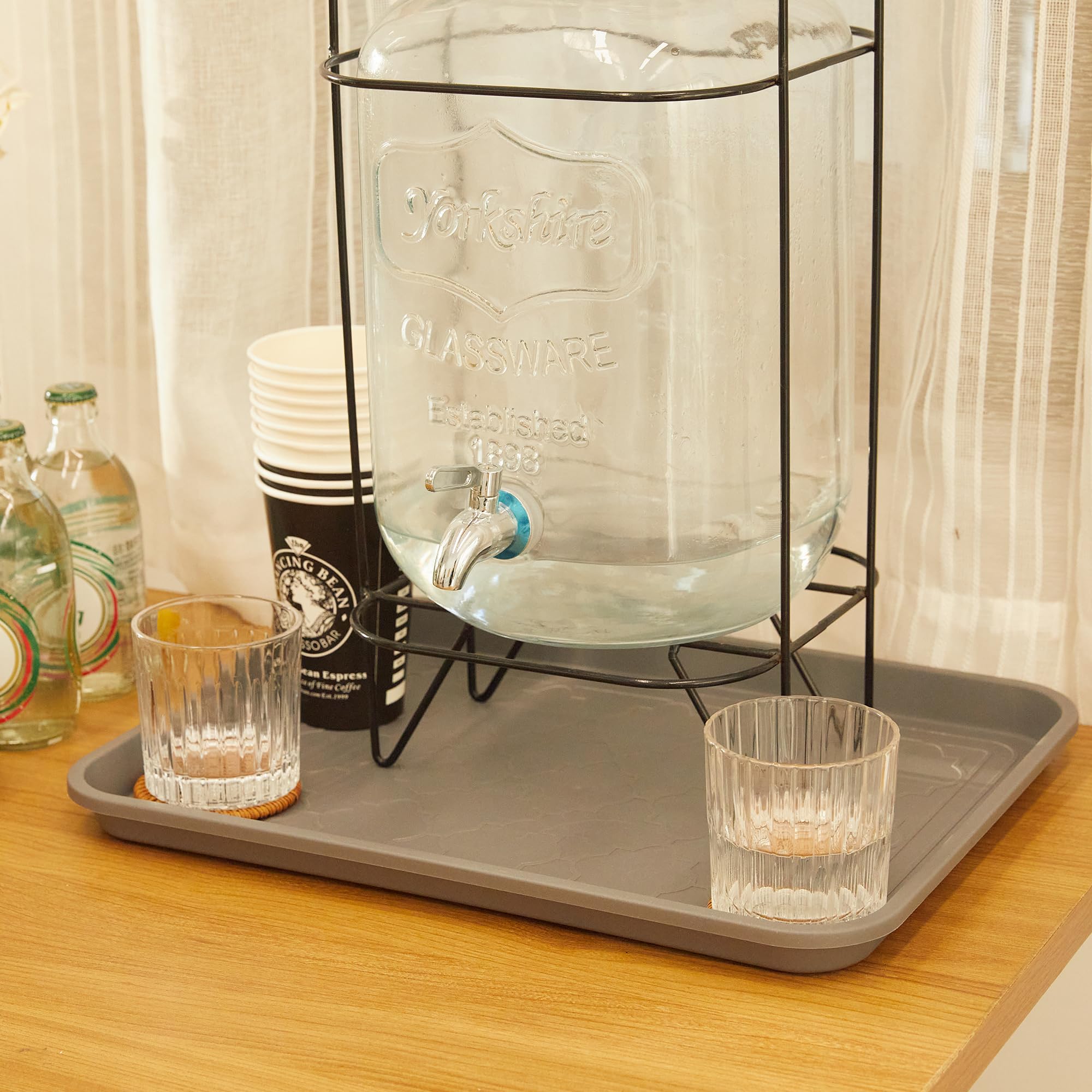 PETABBY Boot Tray grey with water collection from indoor plants